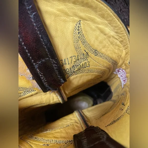 ❤️Vintage Great USED Condition 10B Ostrich leg Nocona Boots - Picture 9 of 12